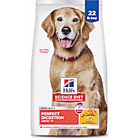 Hill's Science Diet Adult 7+ Perfect Digestion Chicken, Whole Oats & Brown Rice Recipe Dry Dog Food