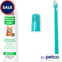 Well & Good Cat Dental Health Kit with Chicken Flavored Toothpaste