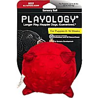 Playology Puppy Sensory Ball Beef Dog Toy