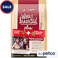 WholeHearted Plus Beef & Brown Rice Recipe with Whole Grains Plus Dry Dog Food