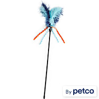 Leaps & Bounds Blue Wand Cat Teaser Toy