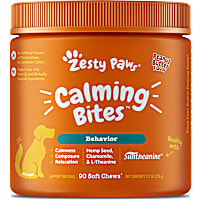 Zesty Paws Peanut Butter Calming Bites Soft Chews for Dogs