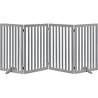 UniPaws 36" H Free Standing Pet Gate with Supporting Feet, 80" W X 36" H