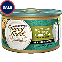 Fancy Feast Medleys White Meat Chicken Florentine With Garden Greens Gravy Wet Cat Food