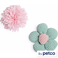 YOULY Slide-On Flower Cat Collar Accessory