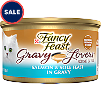 Purina Fancy Feast Gravy Lovers Salmon and Sole Feast Grilled Gourmet in Wet Cat Food Gravy