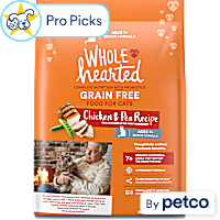 WholeHearted Grain Free Senior Chicken Recipe Dry Cat Food
