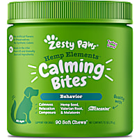 Zesty Paws Turkey Hemp Elements Calming Bites for Dogs