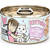 B.F.F. Kitten! Chicken Pate Cute To Boot! Dinner in a Hydrating Puree Wet Cat Food