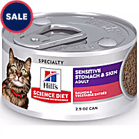 Hill's Science Diet Adult Sensitive Stomach & Sensitive Skin Salmon & Vegetable Entree Wet Cat Food
