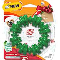 Nylabone Holiday Power Chew Textured Ring Chew Toy