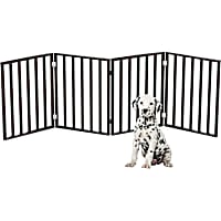 Pet Adobe 4-Panel Indoor Foldable Pet Gate 24 in-Tall by 72 in-Wide