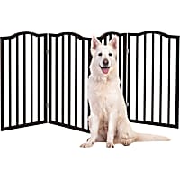 Pet Adobe 4-Panel Indoor Foldable Pet Gate 32-in Tall by 72 in-Wide
