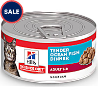 Hill's Science Diet Adult Tender Ocean Fish Dinner Canned Wet Cat Food