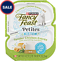 Purina Fancy Feast Petites Tender Chicken Entree Pate Gourmet Wet Kitten Food