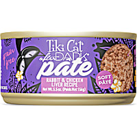 Tiki Cat After Dark Rabbit & Chicken Liver Recipe Soft Pate Wet Cat Food