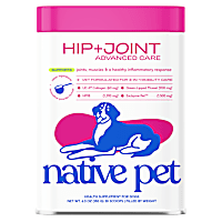 Native Pet Hip & Joint Advanced Care for Joint Mobility, Cartilage and Muscle Support for Dogs