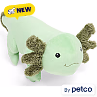 Leaps & Bounds Green Axolotl Plush Dog Toy