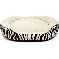 Petco Zebra Stripe Bolster Dog Bed