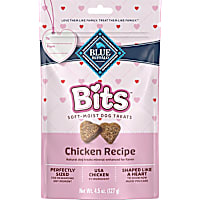 Blue Buffalo Chicken Recipe Valentine Blue Bits Natural Soft-Moist Training Dog Treats