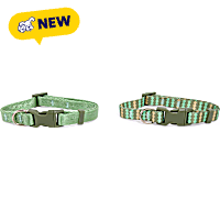 Petco Green Printed Dog Collar Set