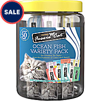 Fussie Cat Ocean Fish Puree (10 Flavors) Cat Food Variety Pack