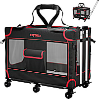 MegaCruze Rolling Pet Carrier for Medium & Large Dogs