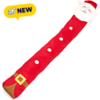 Petco Holiday Santa Long Plush Dog Toy