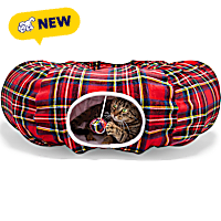 Petco Holiday 2-in-1 Cat Bed and Round Tunnel Toy