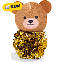 Petco Holiday Teddy Bear Crinkle Ball Cat Toy
