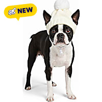 Petco Holiday White Pom Pet Hat