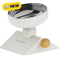 PawsPik Adjustable Angle & Height Elevated Stainless Steel Pet Bowl