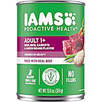 Iams ProActive Health Chunks in Gravy, Beef, Rice, Carrots & Green Bean Flavors Adult Wet Dog Food