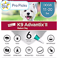 K9 Advantix II Vet-Recommended Flea, Tick & Mosquito Treatment & Prevention for Medium Dogs