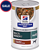 Hill's Prescription Diet w/d Multi-Benefit Vegetable & Chicken Stew Canned Dog Food