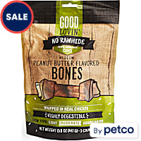 Good Lovin' No Rawhide Medium Peanut Butter Flavored Dog Bones