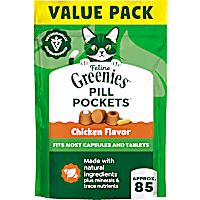 Greenies Feline Pill Pockets Chicken Flavor for Cats Soft Cat Treats