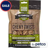 Good Lovin' Peanut Butter-Flavored Chewy Twists No-Rawhide Dog Chews