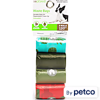 So Phresh Multicolor Cactus-Print Unscented Dog Waste Bags