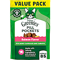 Greenies Feline Pill Pockets Salmon Flavor for Cats Soft Cat Treats