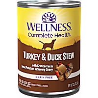 Wellness Thick & Chunky Natural Grain Free Turkey & Duck Stew Canned Dog Food