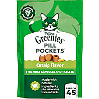 Greenies Feline Pill Pockets Catnip Flavor for Cats Soft Cat Treats