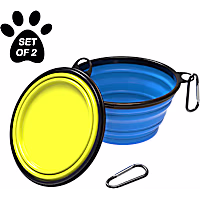 Pet Adobe Collapsible Silicone Pet Bowls