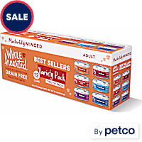 WholeHearted Grain Free Minced Best Sellers Wet Cat Food Variety Pack