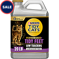 Purina Tidy Cats Tidy Feet Clumping Unscented Low Tracking Cat Litter with Odor Control for Clean Paws