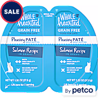 WholeHearted Grain-Free Salmon Recipe in Gravy PateCat Food Split Cups