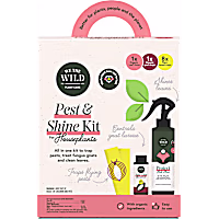 We The Wild Pest & Shine Kit Organic Chemical-Free Easy 3-Step Care for Houseplants