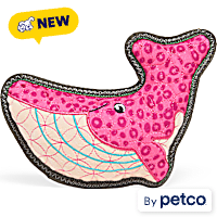 Petco Whale Durable Plush Dog Toy
