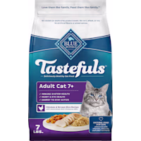 Blue Buffalo Blue Tastefuls Chicken & Brown Rice Recipe Natural Dry Food for Adult Cats 7+