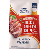 Natural Balance Limited Ingredient Adult Grain-Free Dry Cat Food Reserve Duck & Green Pea Recipe